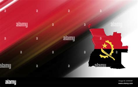 Map of Angola, flag map, National colors background Stock Photo - Alamy