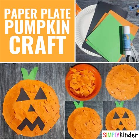 Paper Plate Pumpkin Craft - Simply Kinder