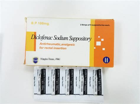 Western Medicine Diclofenac Sodium Suppository 100mg B. P. - Diclofenac ...