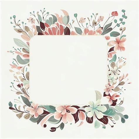 Premium AI Image | Floral frame illustration