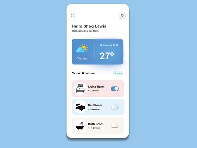 Room Controller App design,(1) by Zakir Hossain on Dribbble