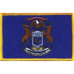 Amazon.com: Michigan State Flag Patch