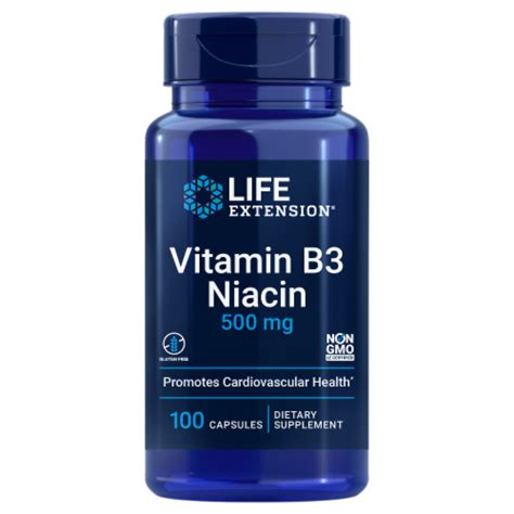 Life Extension® Vitamin B3 Niacin Capsules, 100 ct - Kroger