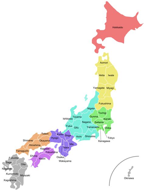 Prefecturs o Japan - Wikipedia