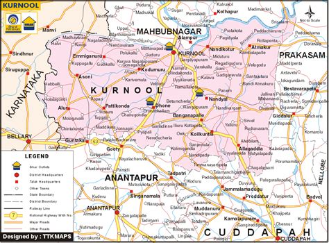 Kurnool District Mandals Villages Map - Middle East Map