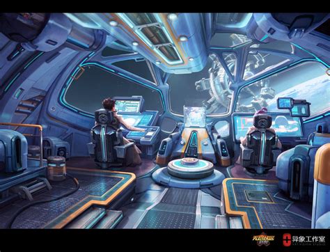 spaceship interior concept art - Shaniqua Delong