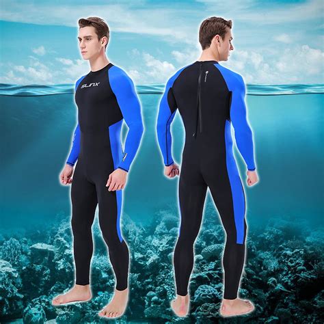 Areyourshop MEN WetSuit Full Body suit Super stretch Diving Suit Swim ...