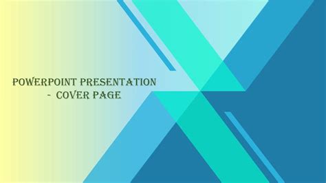 Powerpoint presentation layout - cover page | Presentation layout, Best ...