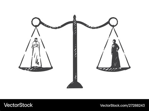 Muslim world gender equality concept sketch hand Vector Image