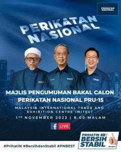 [RASMI] Senarai Calon Perikatan Nasional PRU15