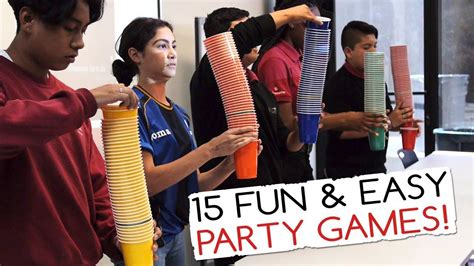 15 Fun & Easy Party Games For Kids And Adults (Minute to Win It Party ...