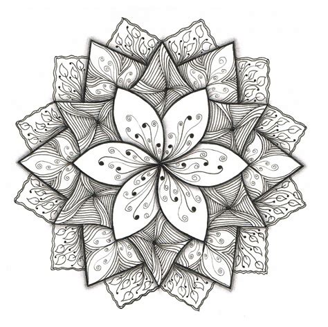 Simple Flower Pattern Drawing at PaintingValley.com | Explore ...