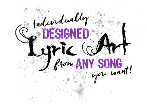 Custom Designed Framed Lyric Wall Art For Your Home - Lyrics Art