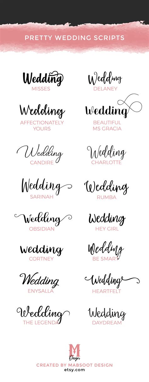 Nice Fonts For Wedding Invitations - invitationpiper78