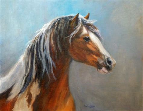 Daily Painting Projects: Gypsy Horse Oil Painting Horse Pet Portrait ...