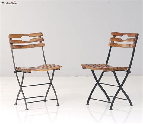 Buy Athens Square Shape Table with Chair (Brown) Online in India at ...