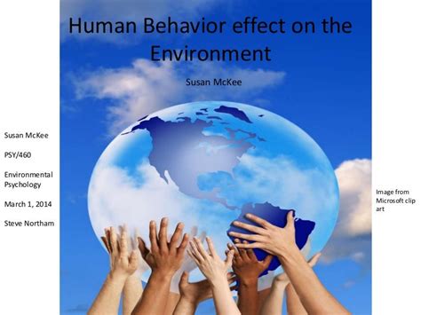 Human Behavior effect on the Environment