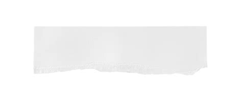 White ripped piece of paper isolated on transparent background PNG file ...