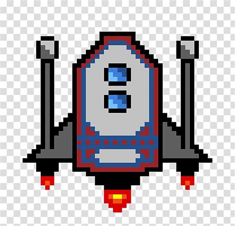 Spaceship pixel art - lopihuge