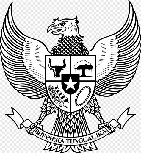 Emblema nacional da Indonésia Pancasila Garuda símbolo, símbolo ...