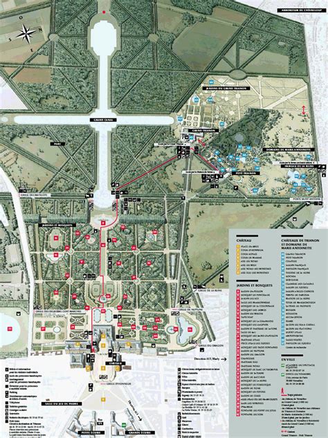 Versailles Map of the gardens & parc