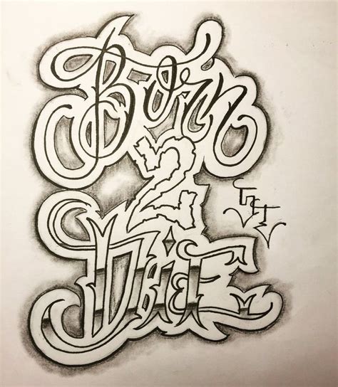 Custom Tattoo Lettering Wicked Gangster Lettering Styles - Printable ...