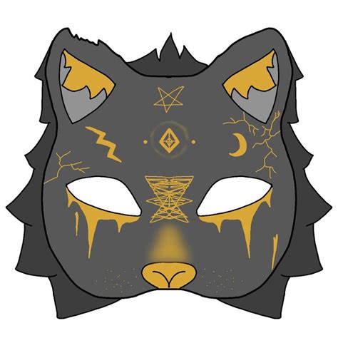 Therian mask in 2023 | Warrior cat drawings, Felt animal masks, Cat drawing