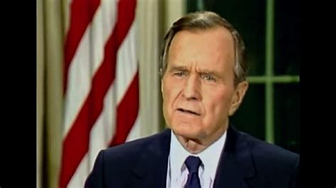 George H W Bush - Persian Gulf War Inception - YouTube