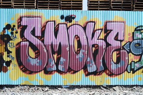 Smoke Graffiti Piece - Los Angeles, CA | www.mediadissent.co… | Media ...