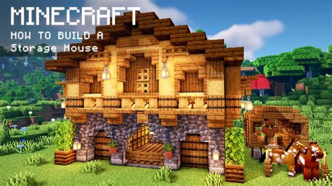 Minecraft: How To Build a Storage House - YouTube