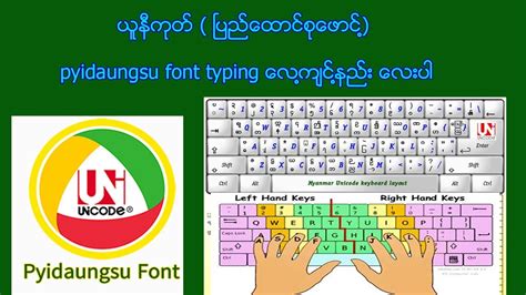 Pyidaungsu Font Keyboard Layout I Kayan It And Computer Tutorials ...