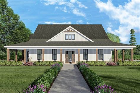 Exclusive Ranch Home Plan with Wrap-Around Porch - 149004AND ...