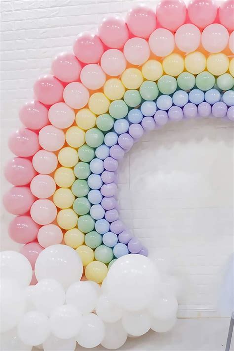 Rainbow 300pcs Balloons Decoration | Rainbow first birthday, Rainbow ...