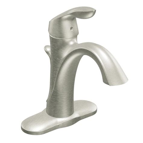 Shop Moen Brushed Nickel Single-handle High Arc Bathroom Faucet - Free ...