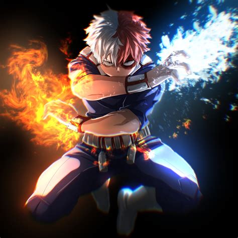 1080x1080 Resolution My Hero Academia 4k Cool Shoto Todoroki 1080x1080 ...