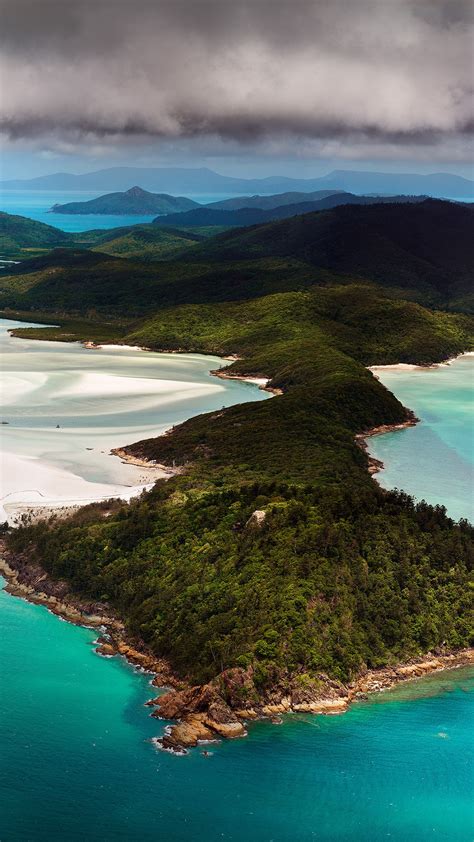 Hill Inlet aerial view, Whitsundays, Queensland, Australia | Windows ...