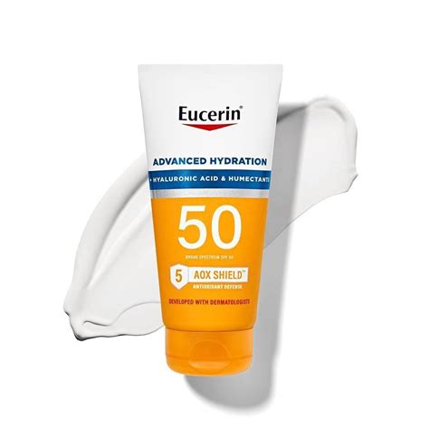 Eucerin Sun Advanced Hydration SPF 50 Sunscreen Lotion is a fragrance ...