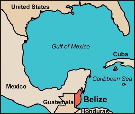 Map of Belize - Belize country map (Central America - Americas)