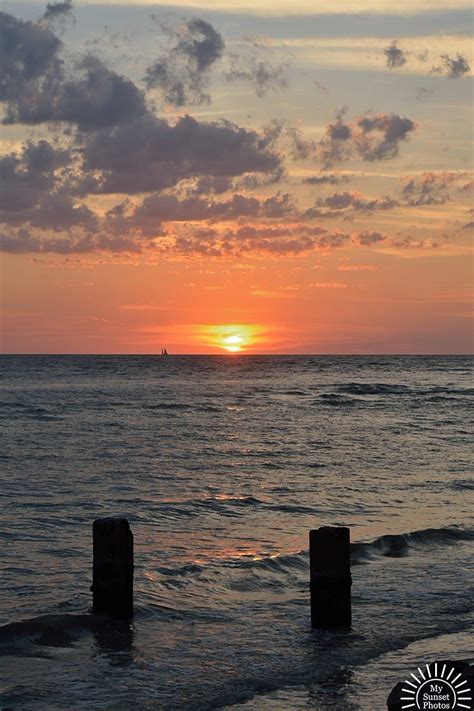 Sunset at Clearwater Beach Florida at 8:18 PM