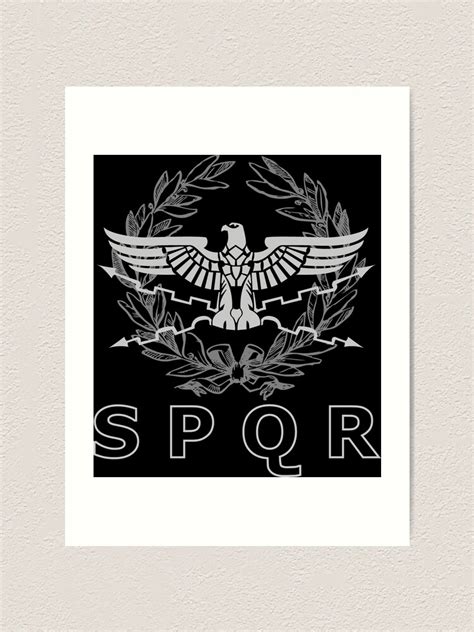 "SPQR The Roman Empire Emblem" Art Print by enigmaart | Redbubble