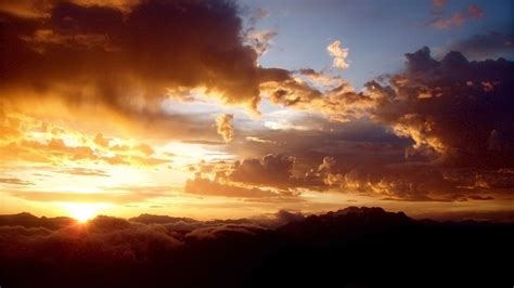 nature, Sky, Clouds, Sunlight, Color, Sunset, Sunrise, Bright ...