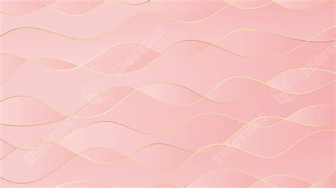 Pink Gradient Geometric Golden Water Nature Powerpoint Background For ...