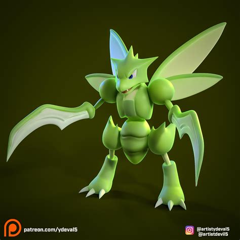 scyther Pokemon : ZBrush