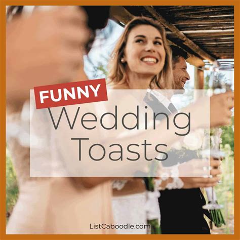 53 Funny Wedding Toasts (Witty Toasts, Cheers & Examples)