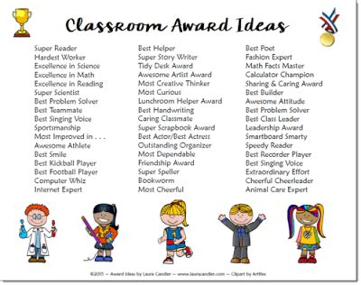 Classroom Awards Make Students Feel Special!