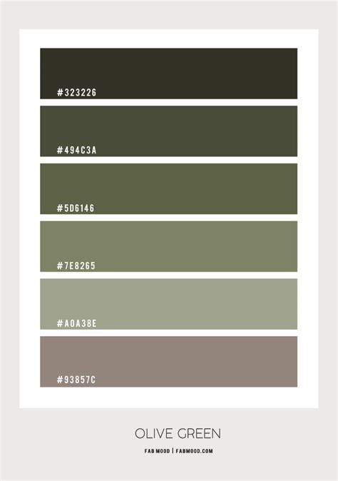 Olive green bedroom color scheme