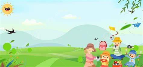 Korean Fresh Happy Family Family Picnic Reunion Poster Background ...