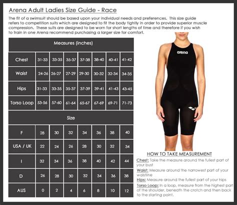 Arena Fins Size Chart: A Visual Reference of Charts | Chart Master