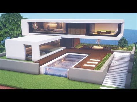 Minecraft Modern Mansion Schematic