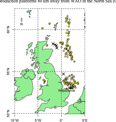 North Sea Rig Map